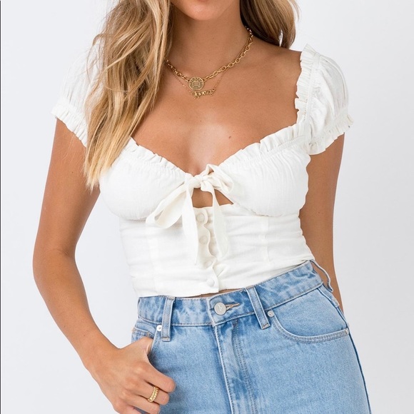 Princess Polly Tops - Princess Polly Elouise Crop Top